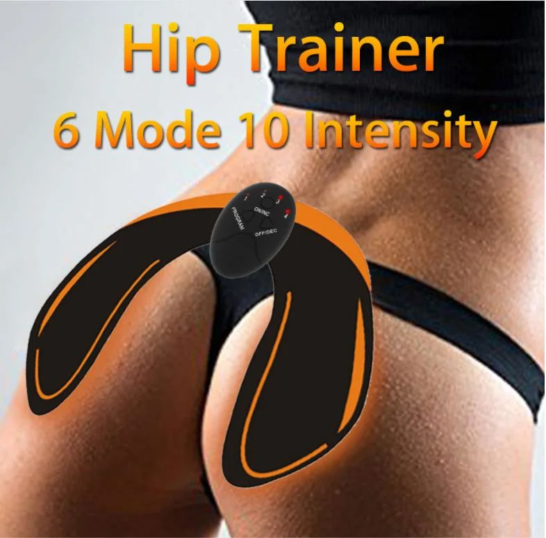 Hot-Selling Portable EMS Home Fitness Machine 6model Hip Trainer Paste for Women Body Beauty Care