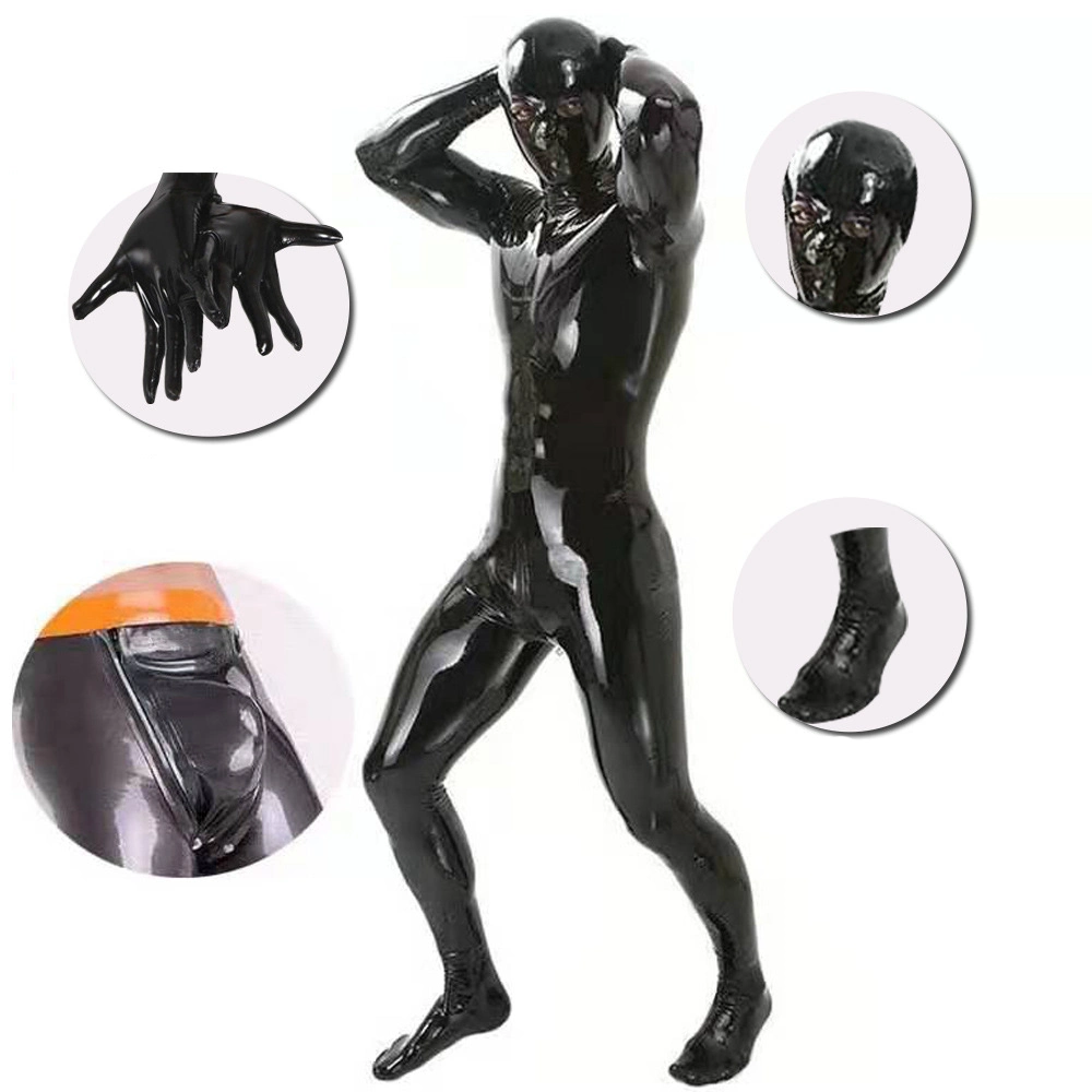 Mog Latex Ammonia Maid B02 Mirror Shiny Leather All-Inclusive Bodysuit