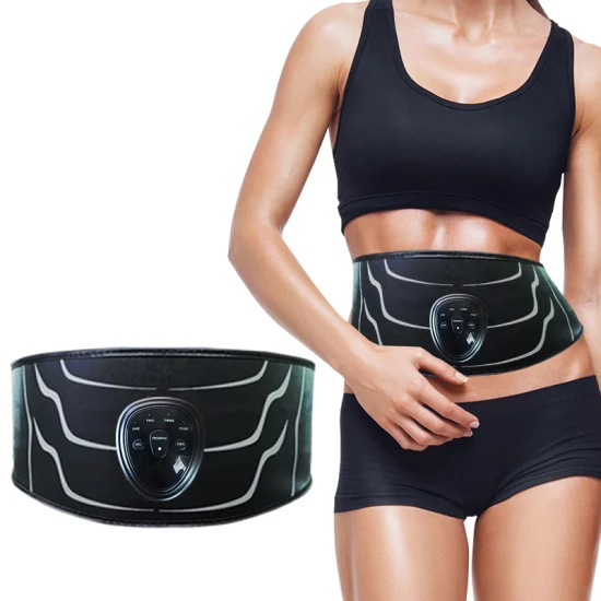 Cinto de fitness para estimulação muscular Cinto abdominal Eletroestimulador muscular recarregável Treinamento abdominal emagrecimento Perda de peso Cinto de massagem Bl21685